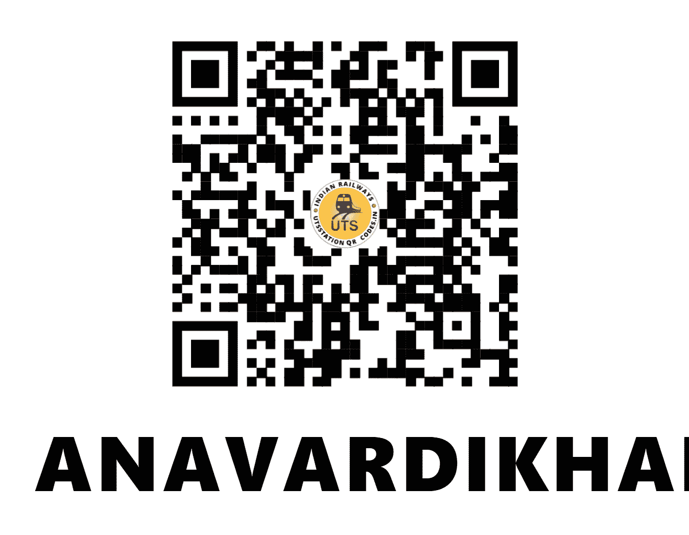 UTS QR Code for ANAVARDIKHANPETTAI - AVN - SR (TAMIL NADU)